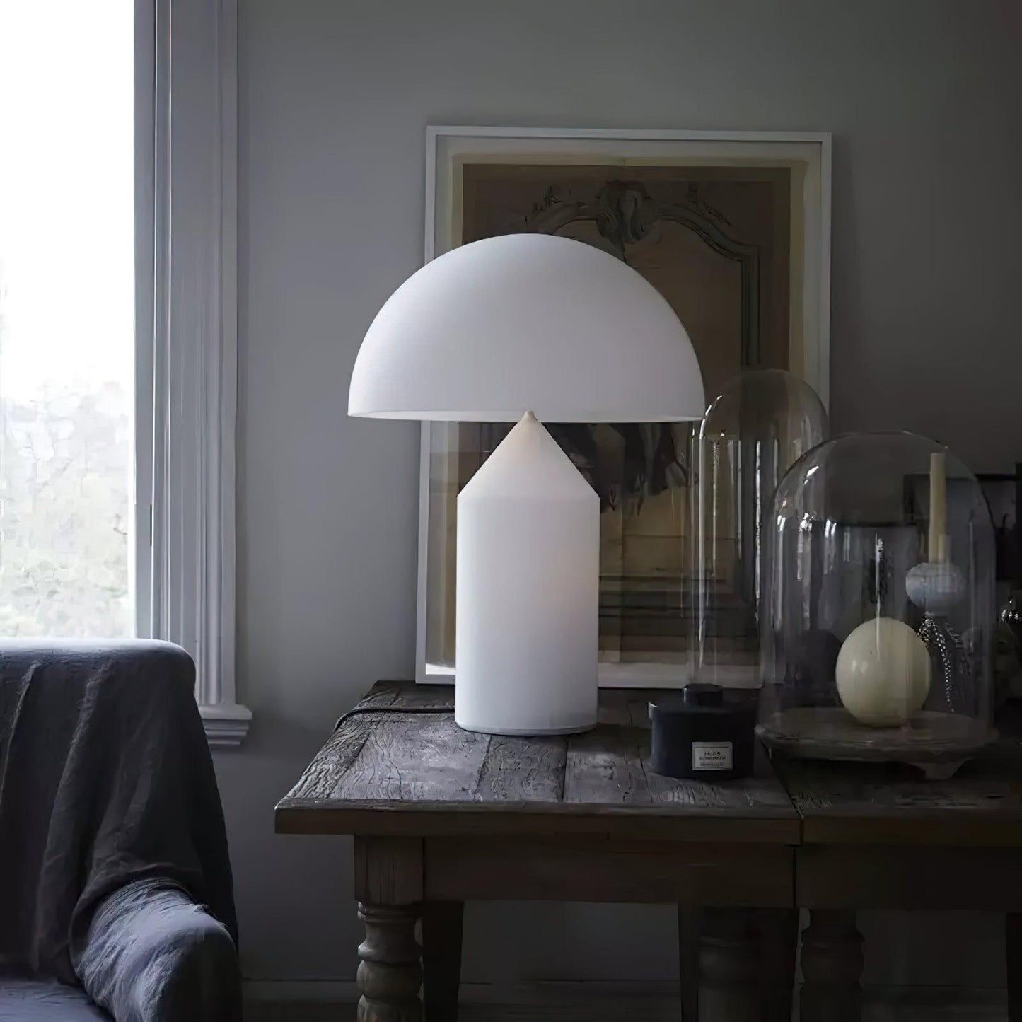 Frosted Glass Dome Table Lamp