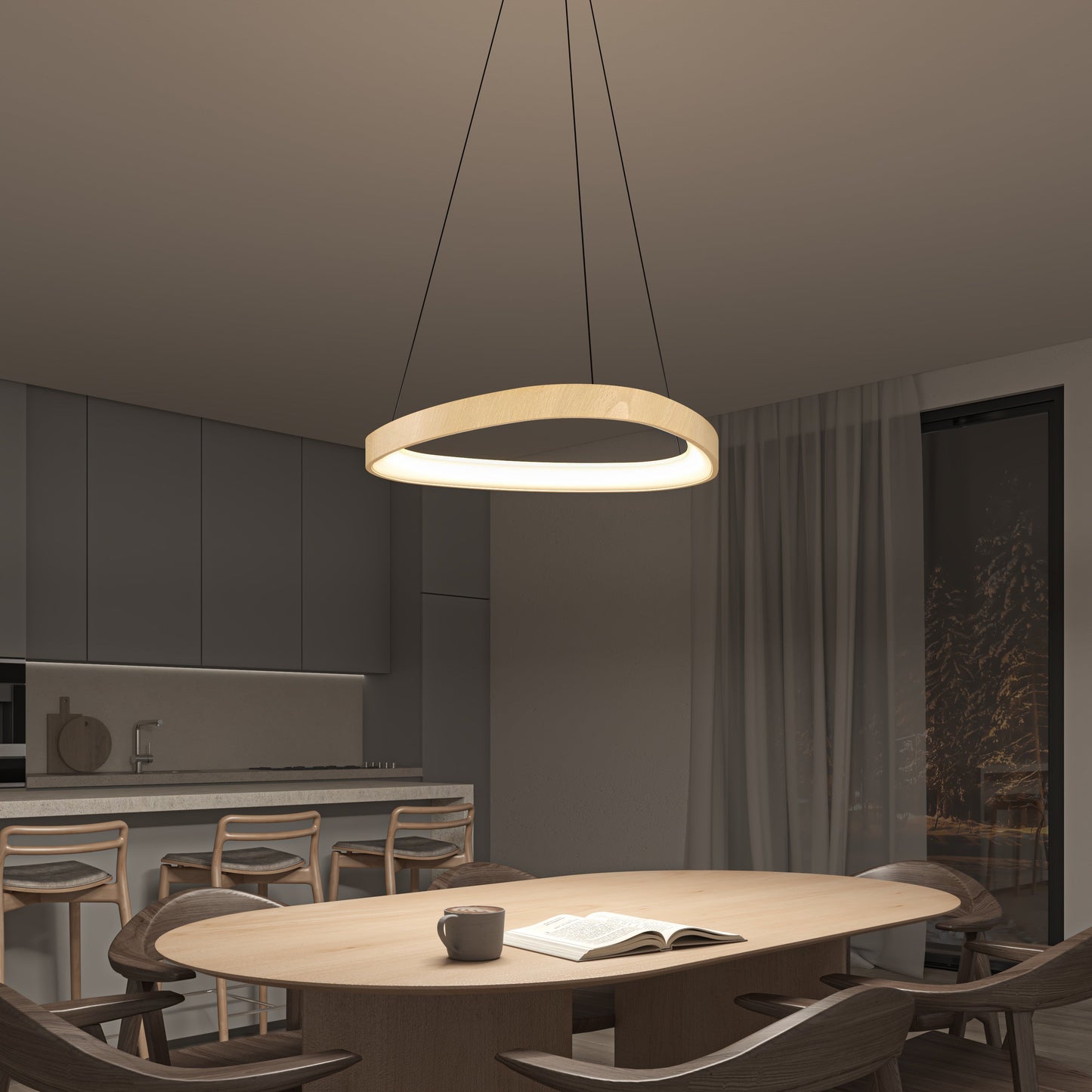 Turku Round LED Dining Pendant