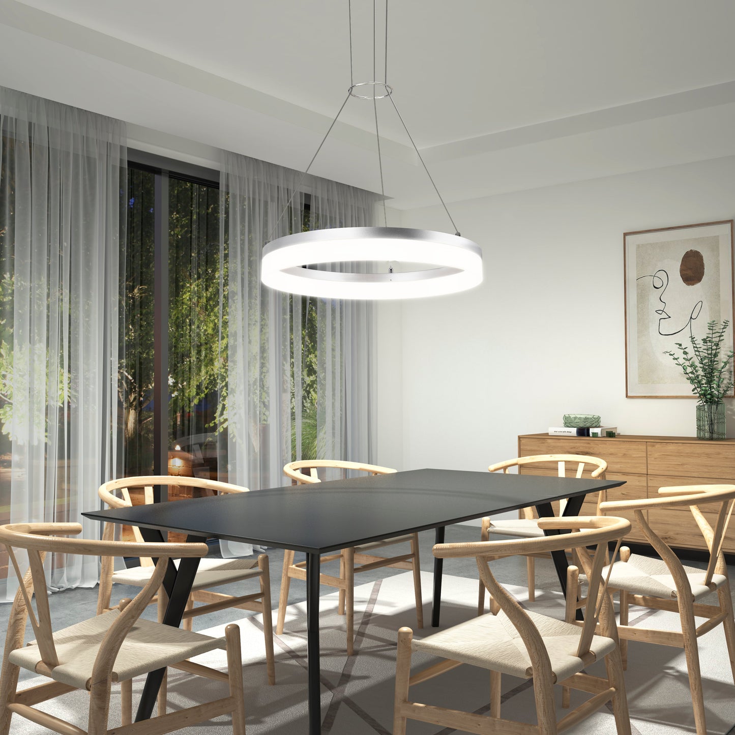 Delft Round LED Pendant Light