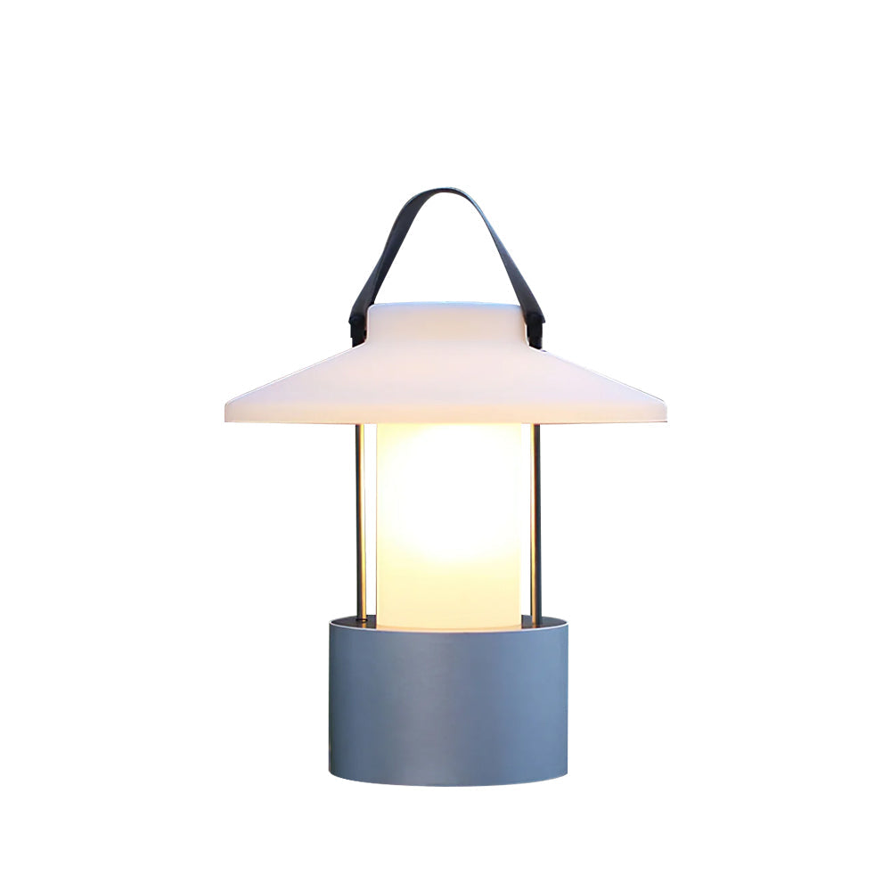 Frosted Globe Cordless Outdoor Table Lamp
