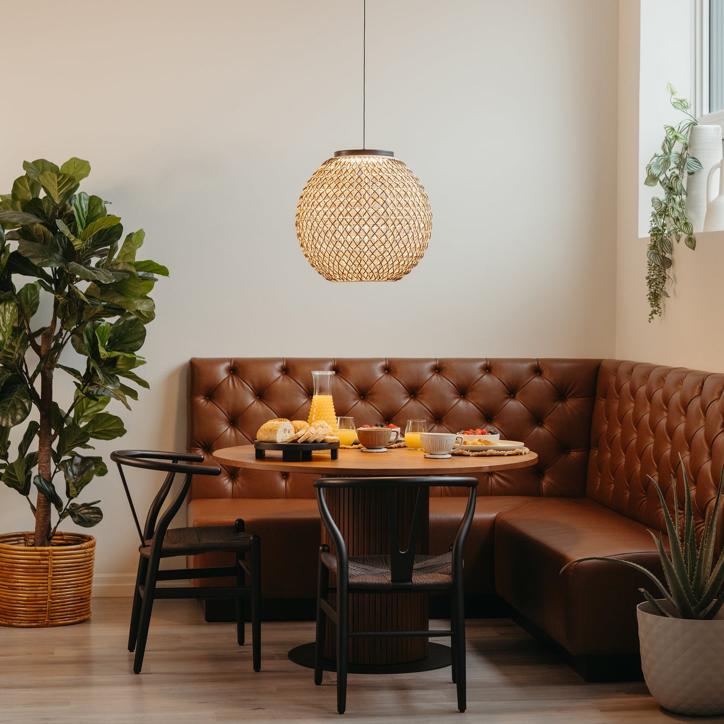 Ubud Rattan Style Woven Pendant