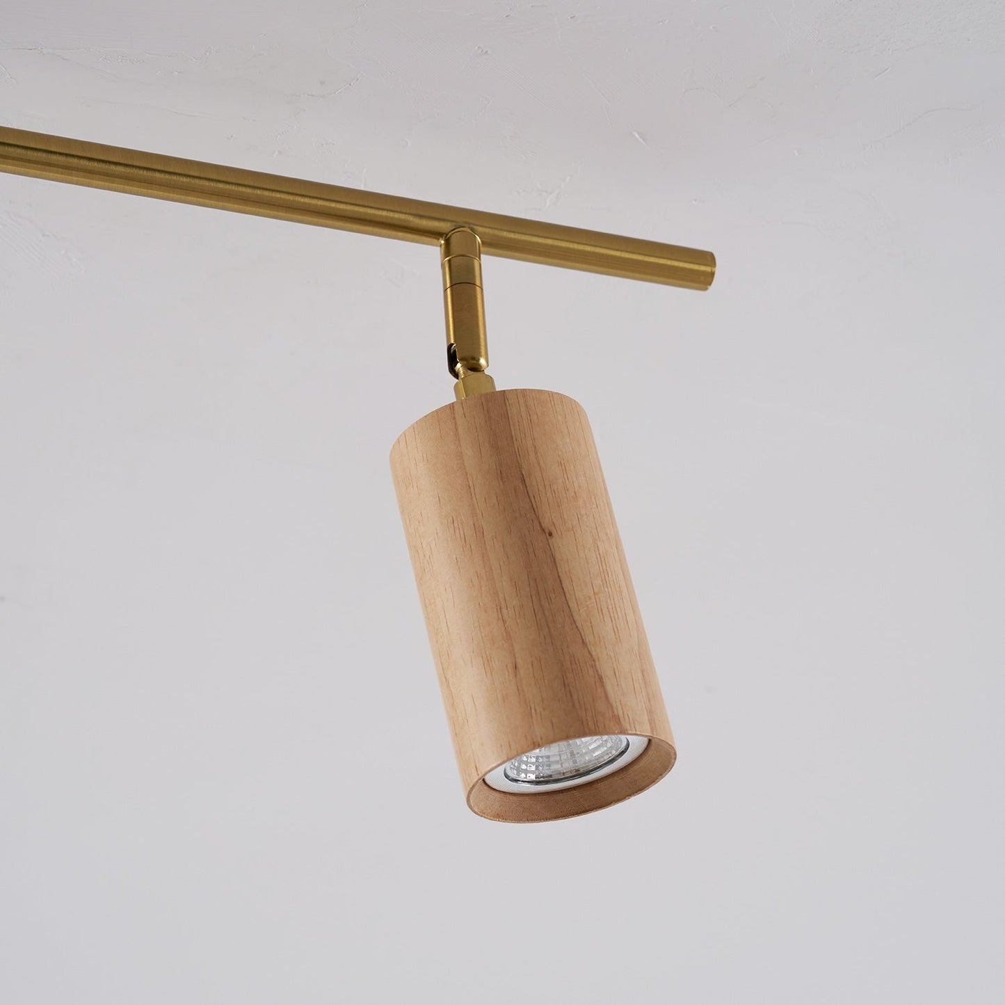Ash Wood Track Spotlight Bar — 2, 3 or 4 Heads