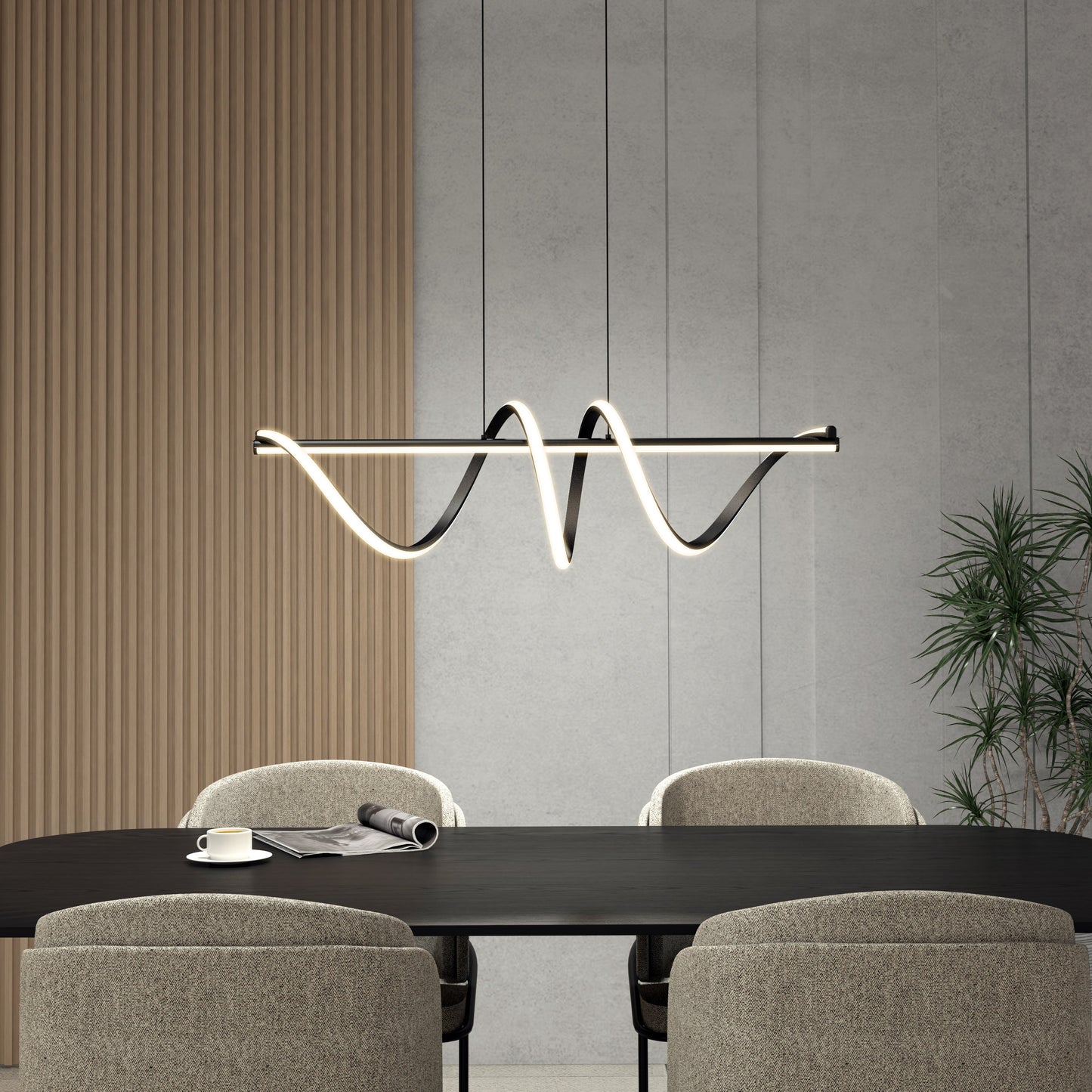 Narvik Linear LED Island Pendant