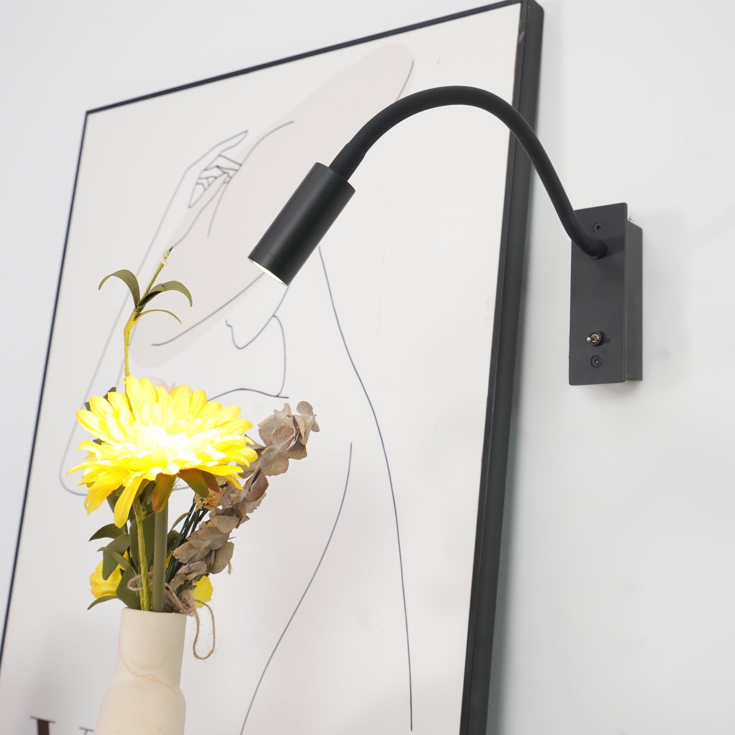 Gooseneck LED Reading Wall Sconce