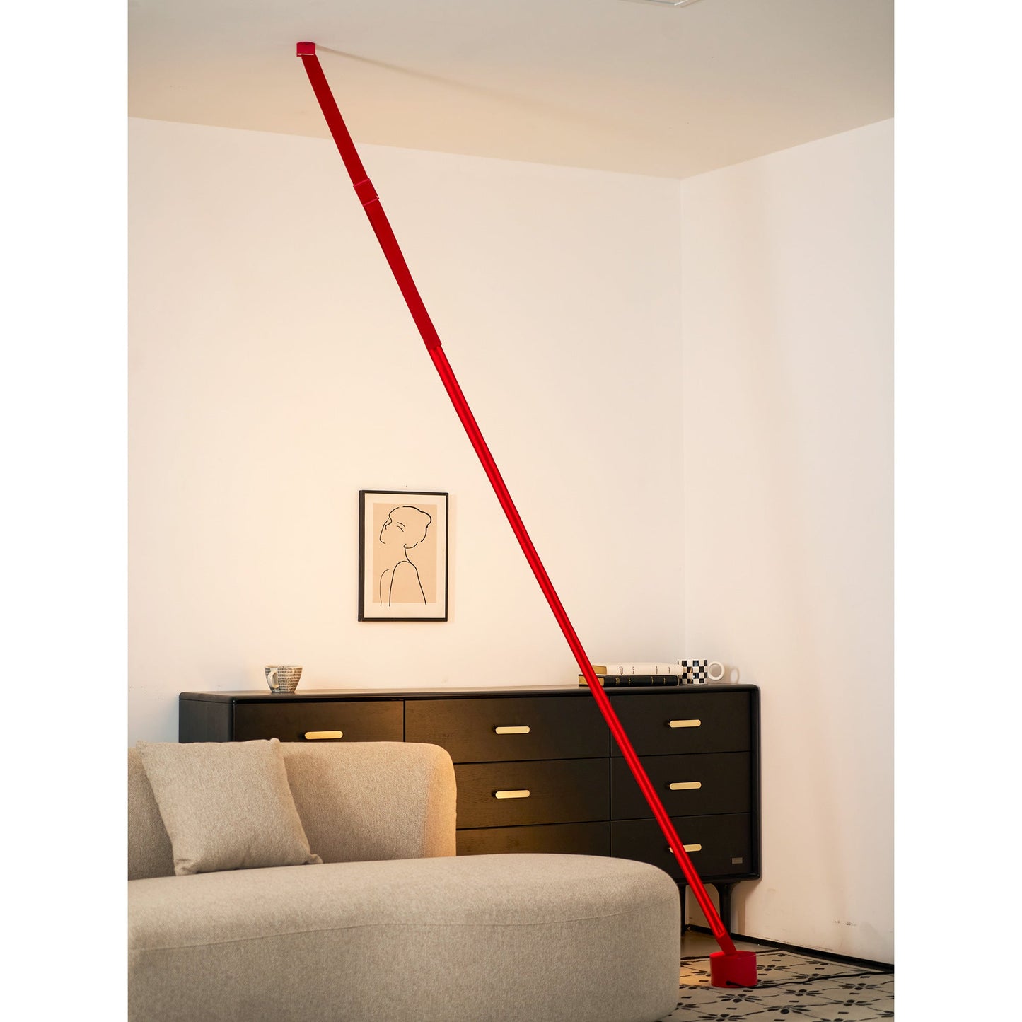 Slim Tension Pole Floor to Ceiling Lamp