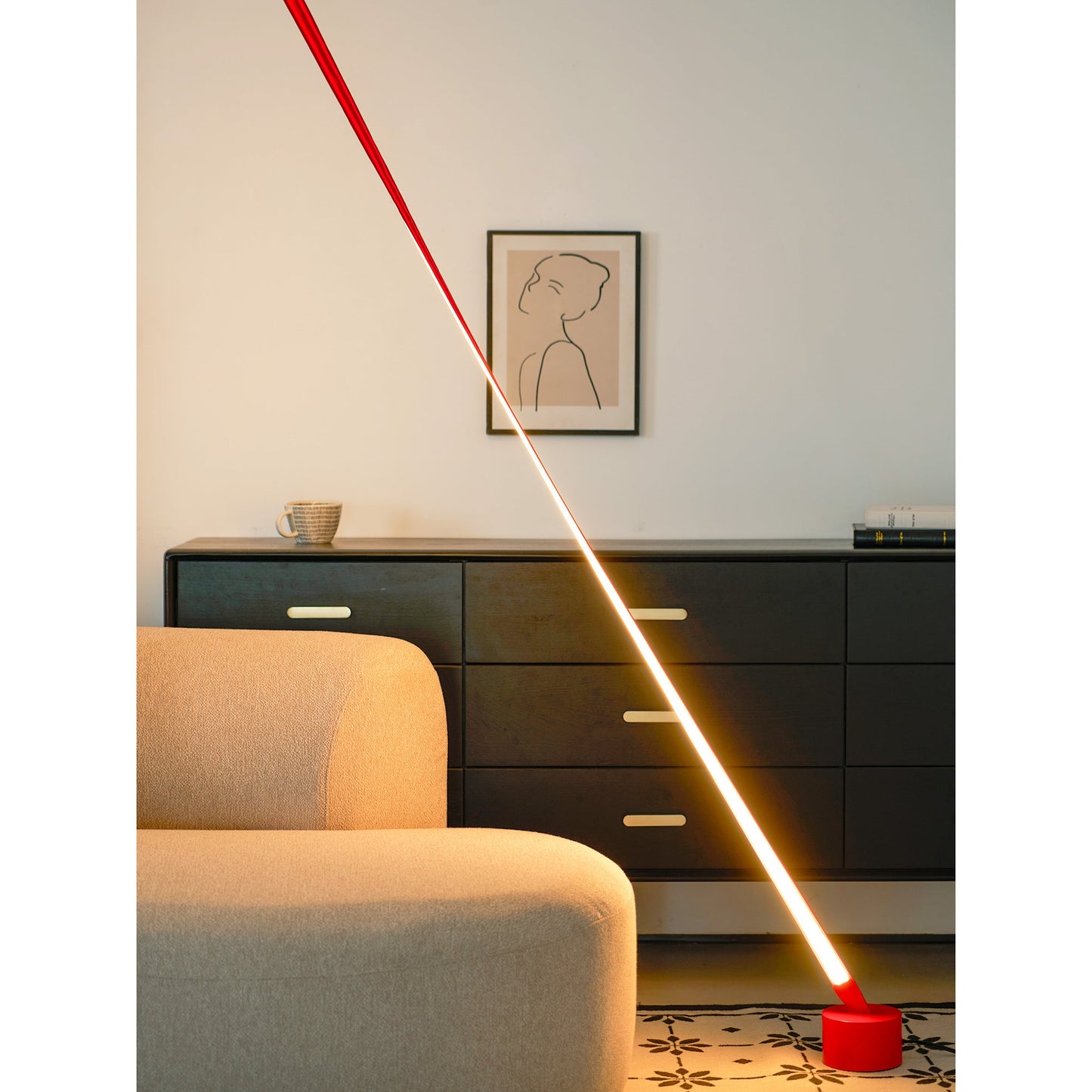 Slim Tension Pole Floor to Ceiling Lamp
