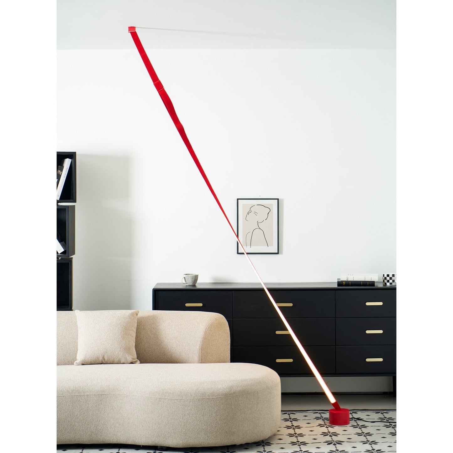 Slim Tension Pole Floor to Ceiling Lamp